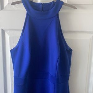 Long Colbolt blue fish tailed dress